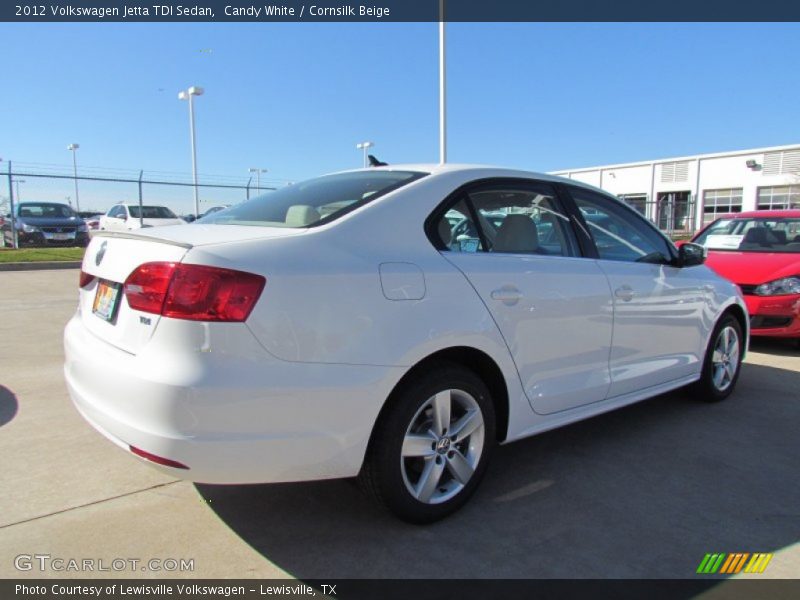 Candy White / Cornsilk Beige 2012 Volkswagen Jetta TDI Sedan