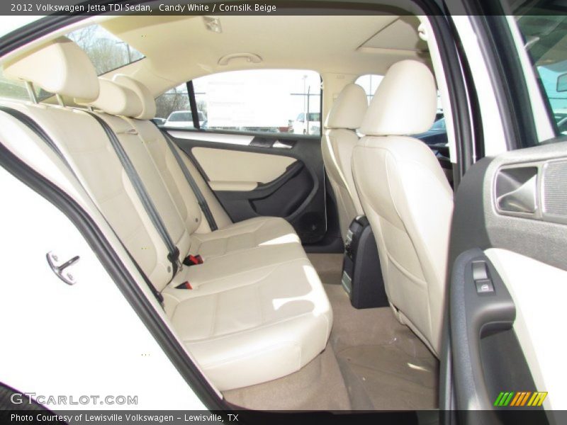 Candy White / Cornsilk Beige 2012 Volkswagen Jetta TDI Sedan