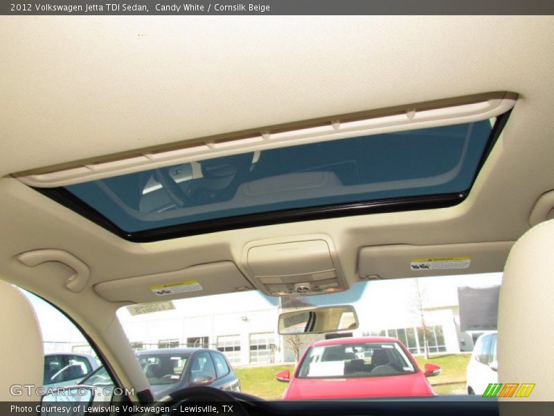 Candy White / Cornsilk Beige 2012 Volkswagen Jetta TDI Sedan