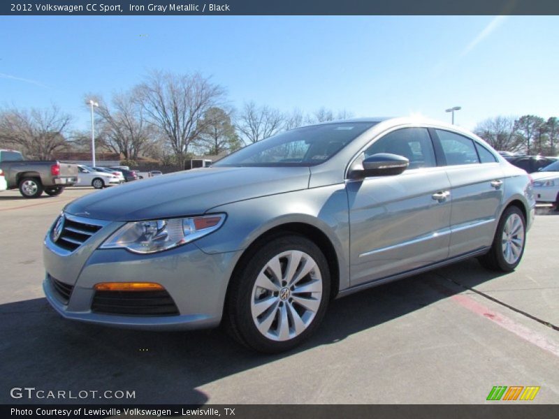 Iron Gray Metallic / Black 2012 Volkswagen CC Sport