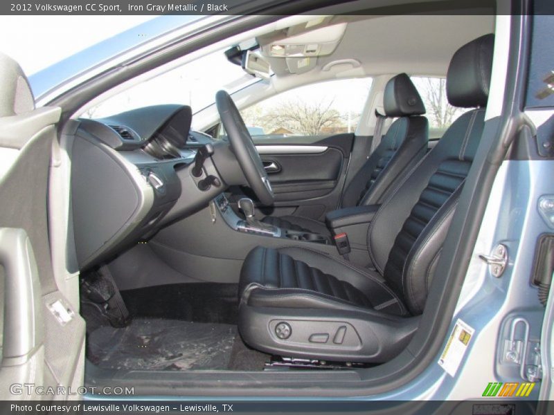 Iron Gray Metallic / Black 2012 Volkswagen CC Sport