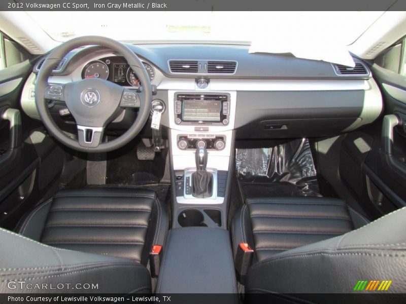 Iron Gray Metallic / Black 2012 Volkswagen CC Sport
