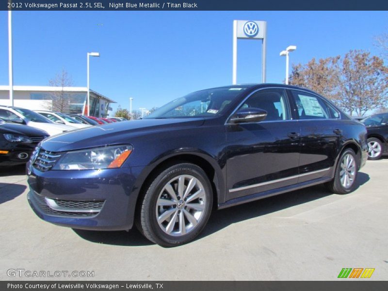 Night Blue Metallic / Titan Black 2012 Volkswagen Passat 2.5L SEL