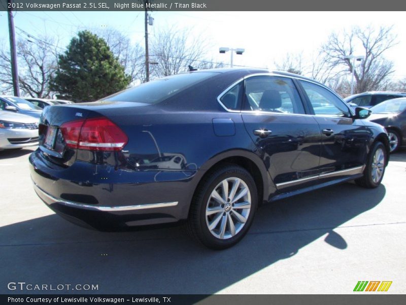 Night Blue Metallic / Titan Black 2012 Volkswagen Passat 2.5L SEL