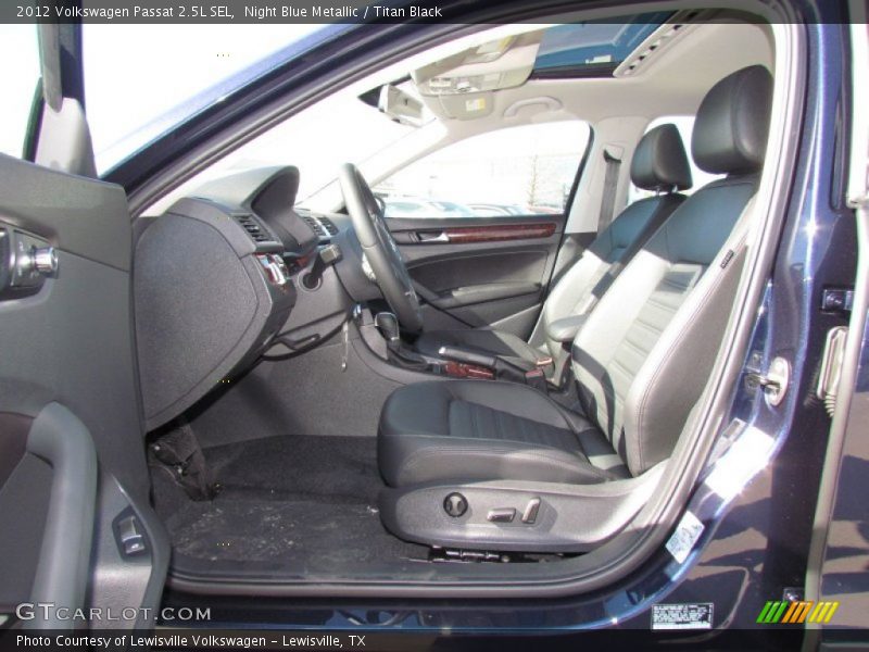 Night Blue Metallic / Titan Black 2012 Volkswagen Passat 2.5L SEL