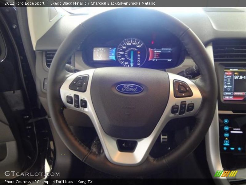 Tuxedo Black Metallic / Charcoal Black/Silver Smoke Metallic 2012 Ford Edge Sport