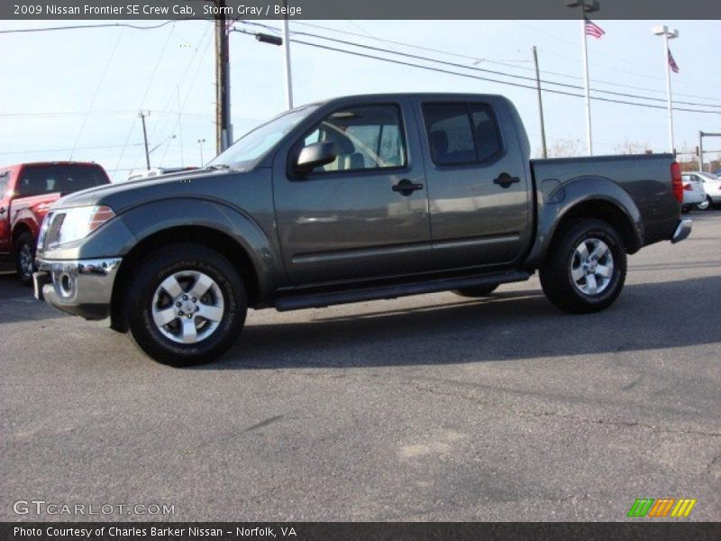 Storm Gray / Beige 2009 Nissan Frontier SE Crew Cab