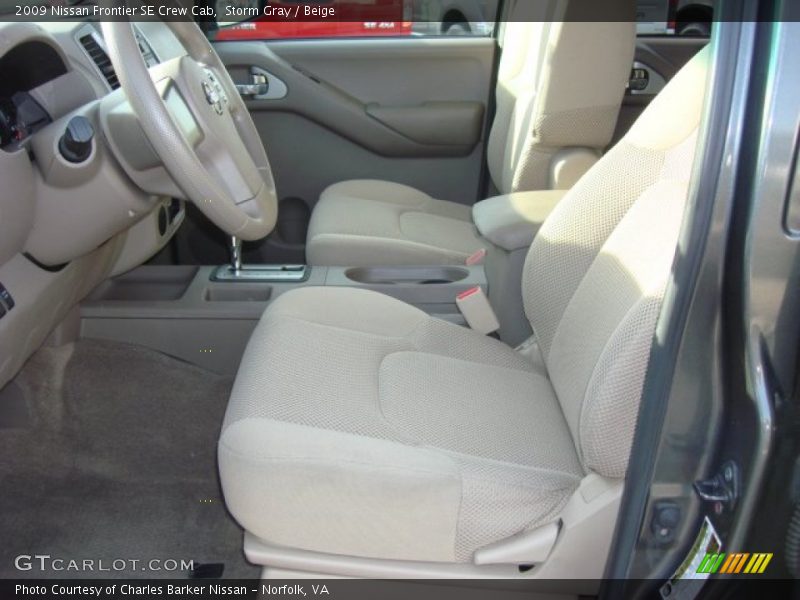 Storm Gray / Beige 2009 Nissan Frontier SE Crew Cab