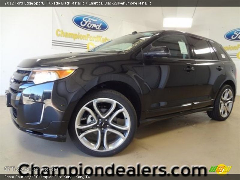 Tuxedo Black Metallic / Charcoal Black/Silver Smoke Metallic 2012 Ford Edge Sport