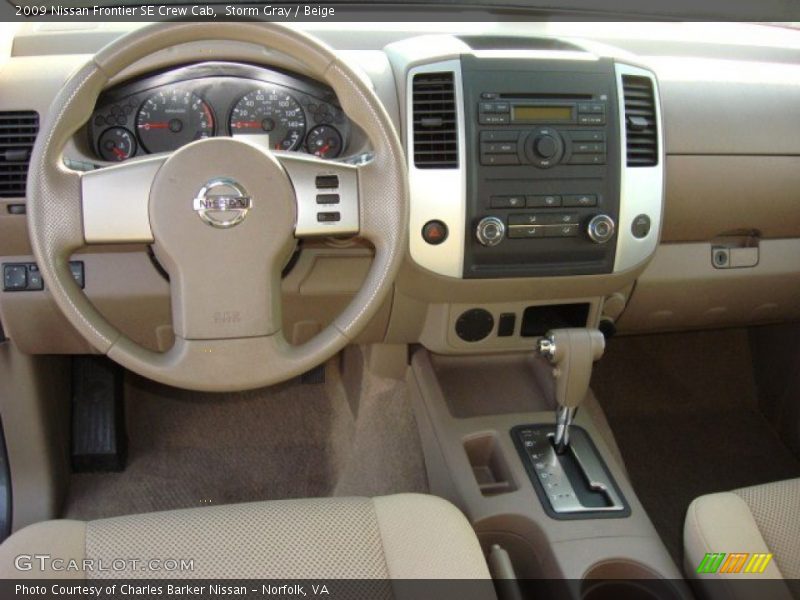 Storm Gray / Beige 2009 Nissan Frontier SE Crew Cab