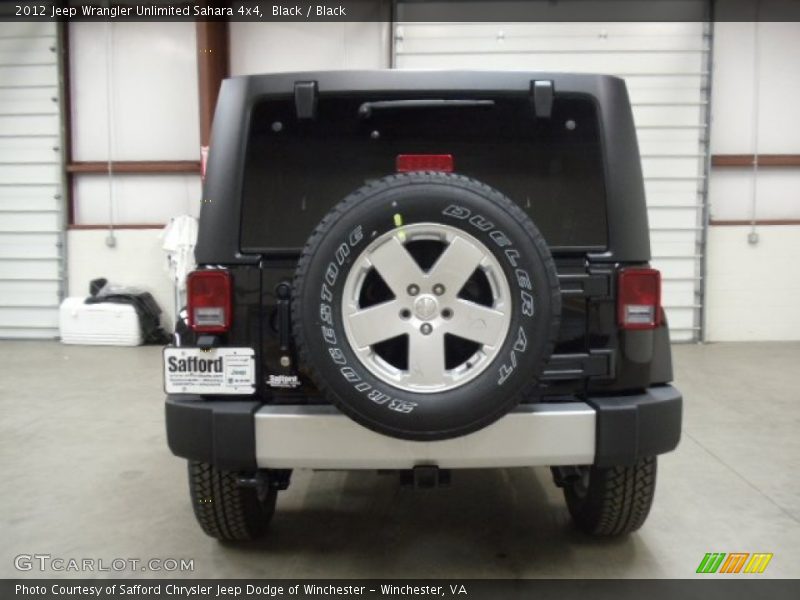 Black / Black 2012 Jeep Wrangler Unlimited Sahara 4x4