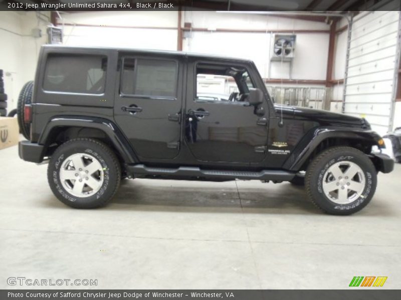 Black / Black 2012 Jeep Wrangler Unlimited Sahara 4x4