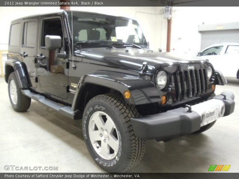 Black / Black 2012 Jeep Wrangler Unlimited Sahara 4x4