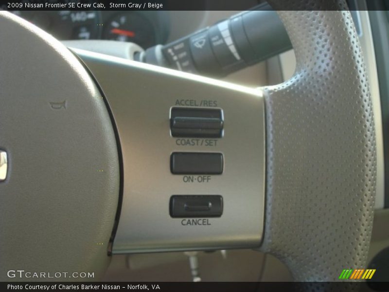 Storm Gray / Beige 2009 Nissan Frontier SE Crew Cab