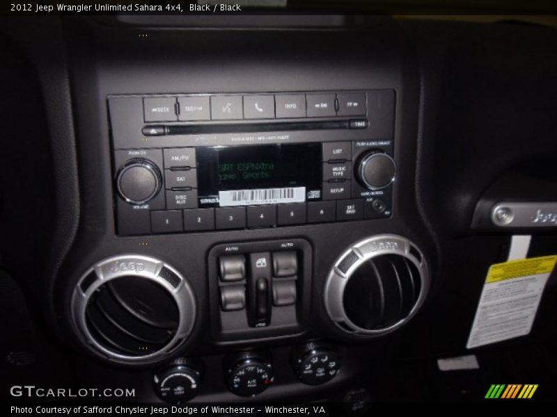 Black / Black 2012 Jeep Wrangler Unlimited Sahara 4x4
