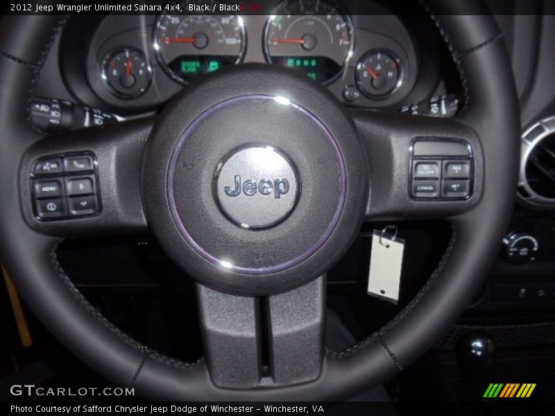 Black / Black 2012 Jeep Wrangler Unlimited Sahara 4x4