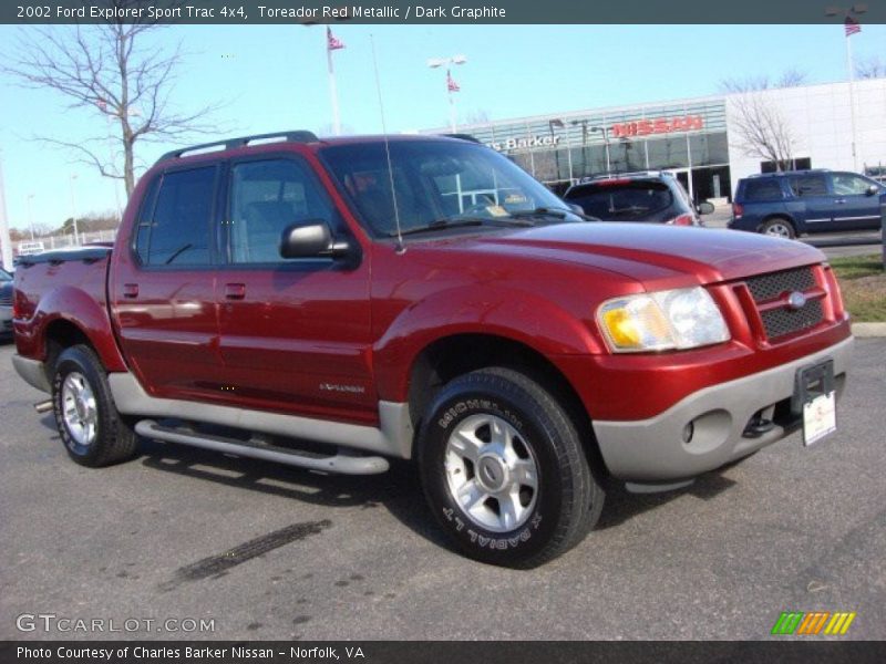 Toreador Red Metallic / Dark Graphite 2002 Ford Explorer Sport Trac 4x4