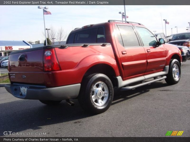 Toreador Red Metallic / Dark Graphite 2002 Ford Explorer Sport Trac 4x4