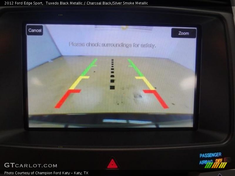 Tuxedo Black Metallic / Charcoal Black/Silver Smoke Metallic 2012 Ford Edge Sport