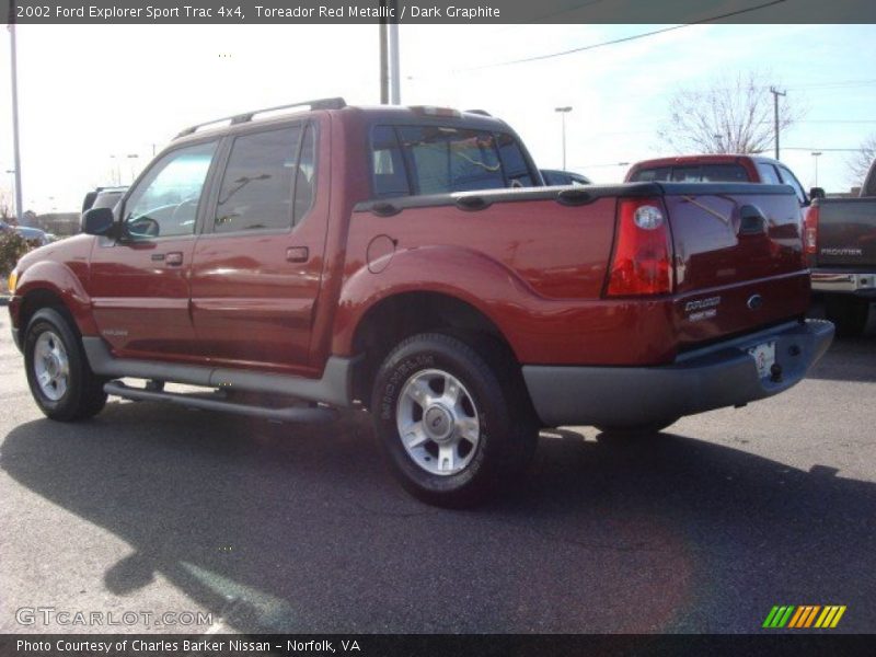 Toreador Red Metallic / Dark Graphite 2002 Ford Explorer Sport Trac 4x4