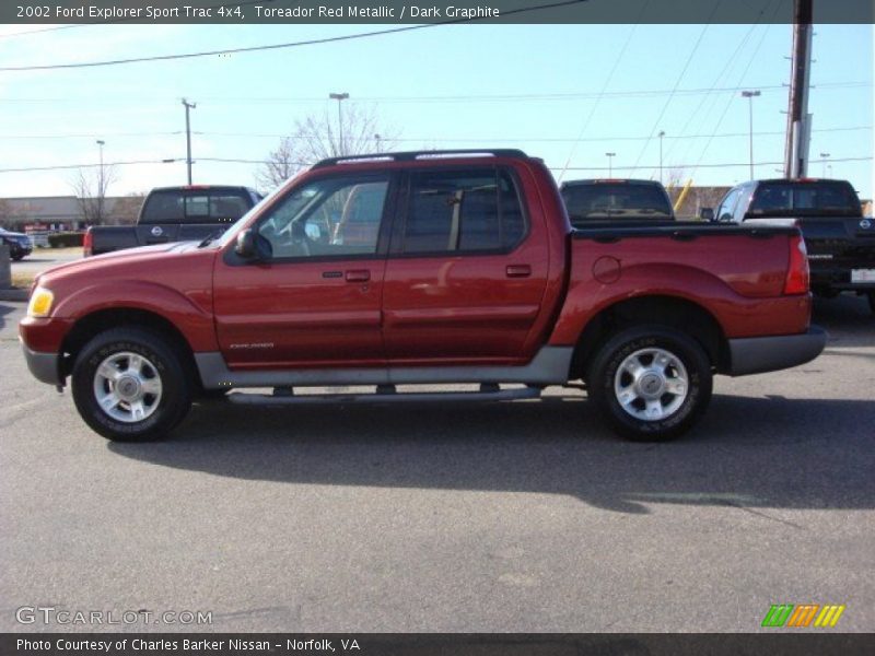Toreador Red Metallic / Dark Graphite 2002 Ford Explorer Sport Trac 4x4