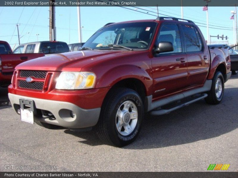 Toreador Red Metallic / Dark Graphite 2002 Ford Explorer Sport Trac 4x4