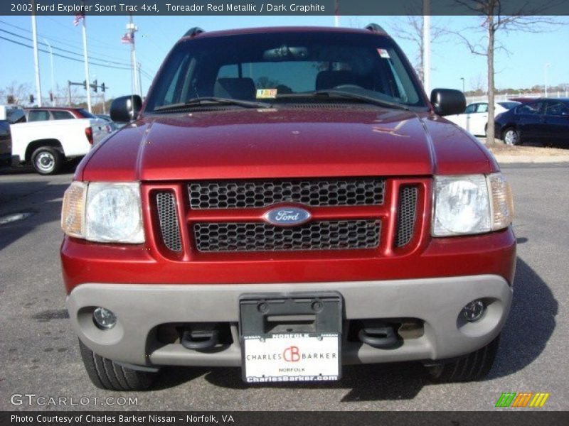 Toreador Red Metallic / Dark Graphite 2002 Ford Explorer Sport Trac 4x4