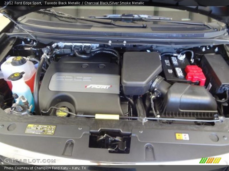 Tuxedo Black Metallic / Charcoal Black/Silver Smoke Metallic 2012 Ford Edge Sport