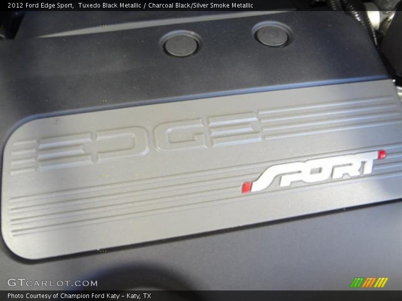 Tuxedo Black Metallic / Charcoal Black/Silver Smoke Metallic 2012 Ford Edge Sport