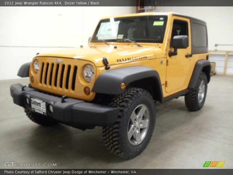 Dozer Yellow / Black 2012 Jeep Wrangler Rubicon 4X4