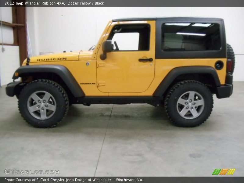 Dozer Yellow / Black 2012 Jeep Wrangler Rubicon 4X4