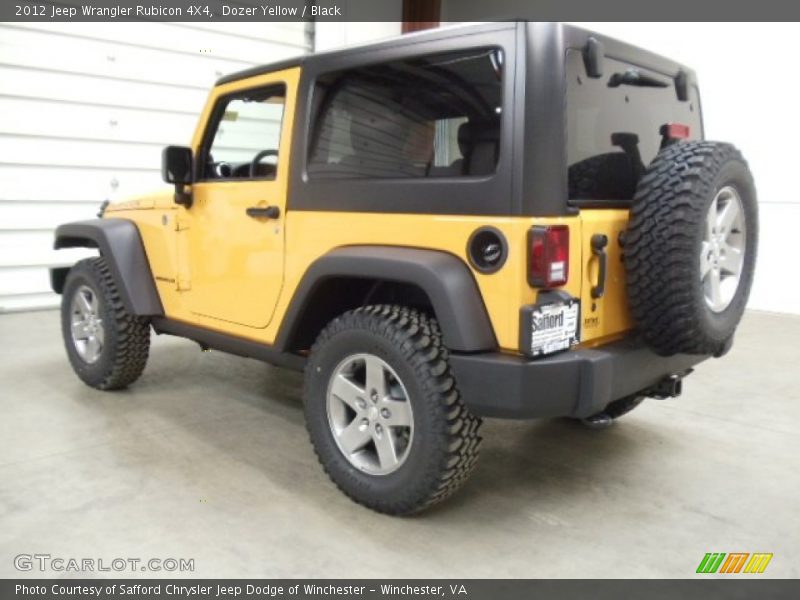 Dozer Yellow / Black 2012 Jeep Wrangler Rubicon 4X4