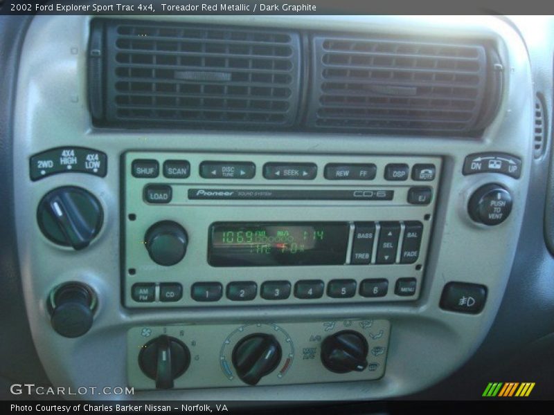 Toreador Red Metallic / Dark Graphite 2002 Ford Explorer Sport Trac 4x4