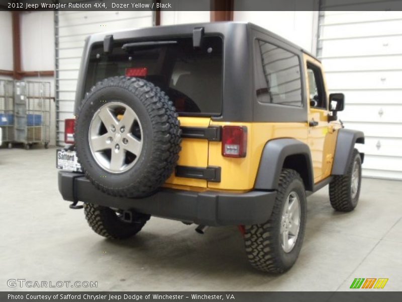 Dozer Yellow / Black 2012 Jeep Wrangler Rubicon 4X4