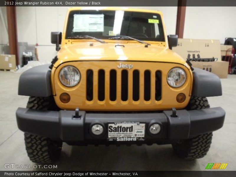 Dozer Yellow / Black 2012 Jeep Wrangler Rubicon 4X4