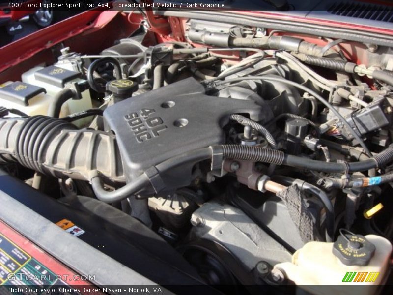 Toreador Red Metallic / Dark Graphite 2002 Ford Explorer Sport Trac 4x4