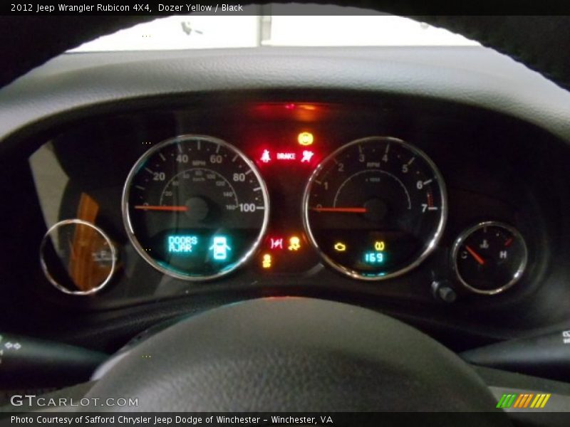 Dozer Yellow / Black 2012 Jeep Wrangler Rubicon 4X4