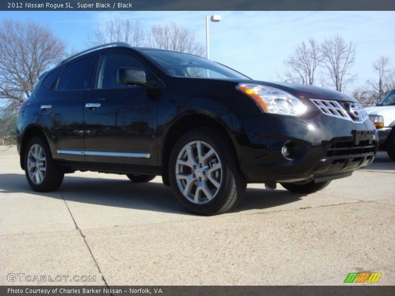 Super Black / Black 2012 Nissan Rogue SL
