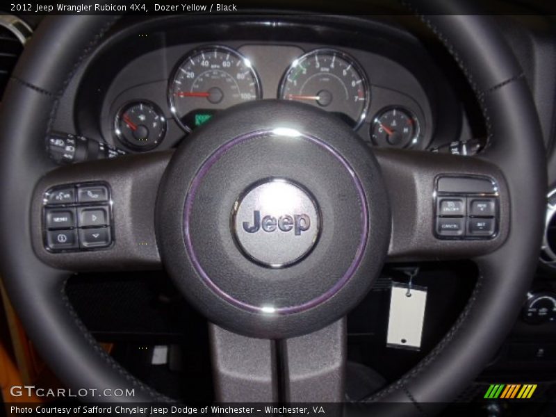 Dozer Yellow / Black 2012 Jeep Wrangler Rubicon 4X4