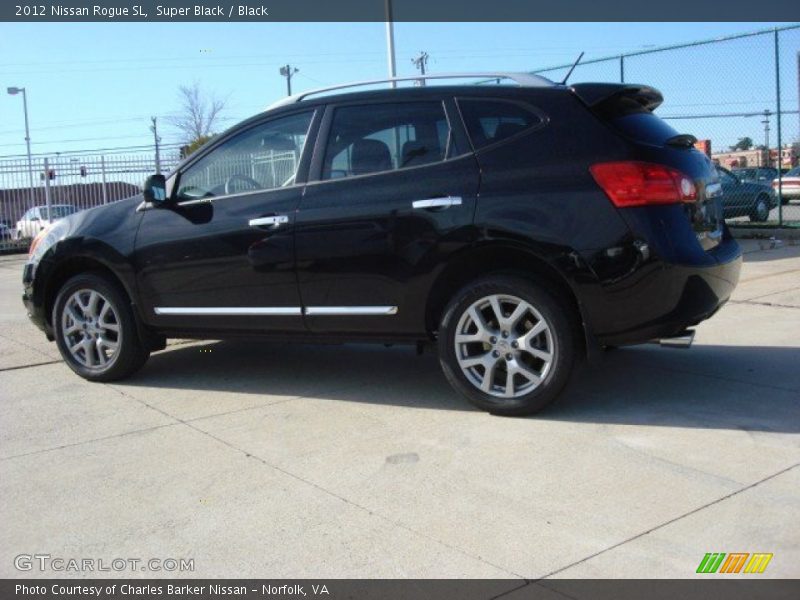 Super Black / Black 2012 Nissan Rogue SL