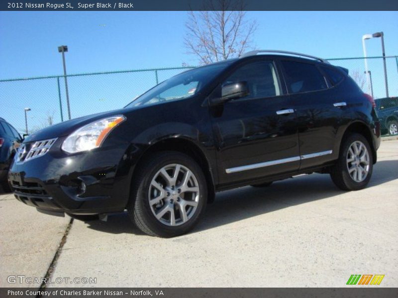 Super Black / Black 2012 Nissan Rogue SL