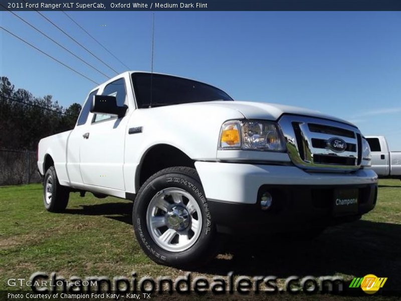 Oxford White / Medium Dark Flint 2011 Ford Ranger XLT SuperCab