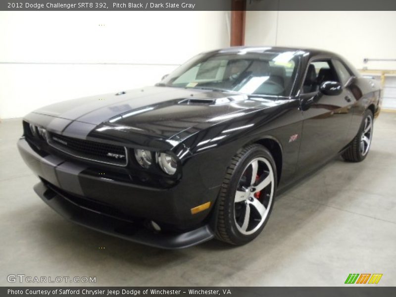 Pitch Black / Dark Slate Gray 2012 Dodge Challenger SRT8 392