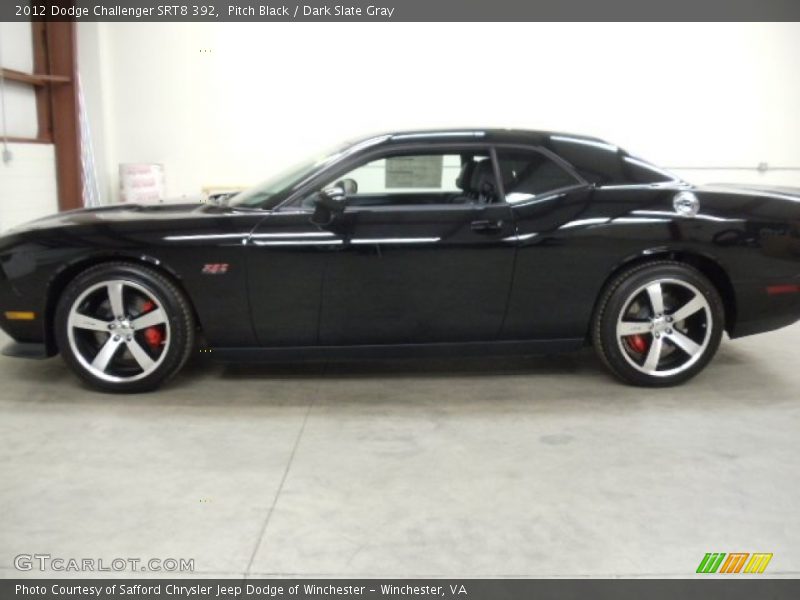 Pitch Black / Dark Slate Gray 2012 Dodge Challenger SRT8 392