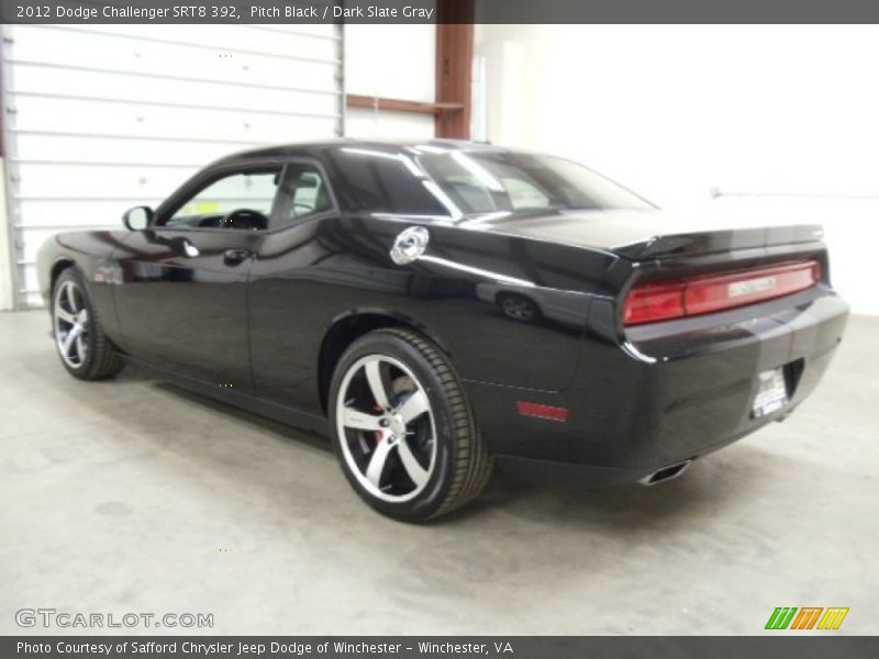 Pitch Black / Dark Slate Gray 2012 Dodge Challenger SRT8 392