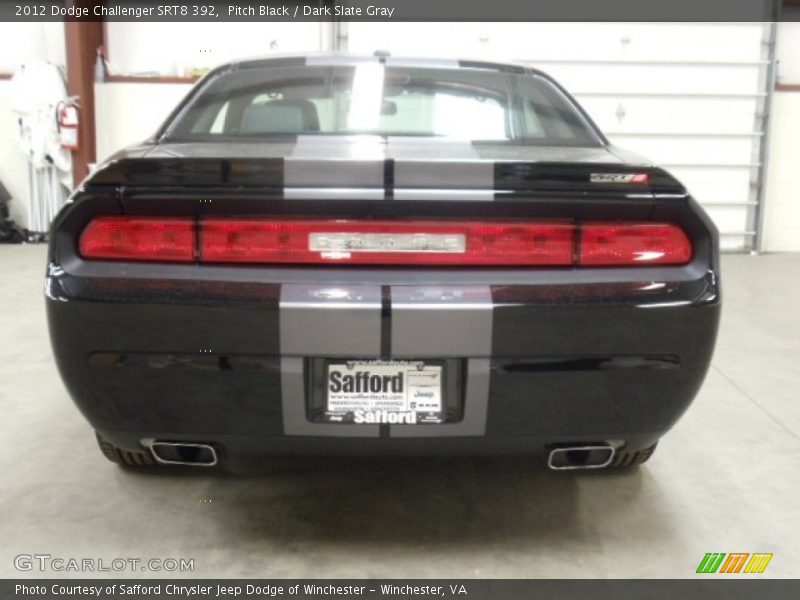 Pitch Black / Dark Slate Gray 2012 Dodge Challenger SRT8 392