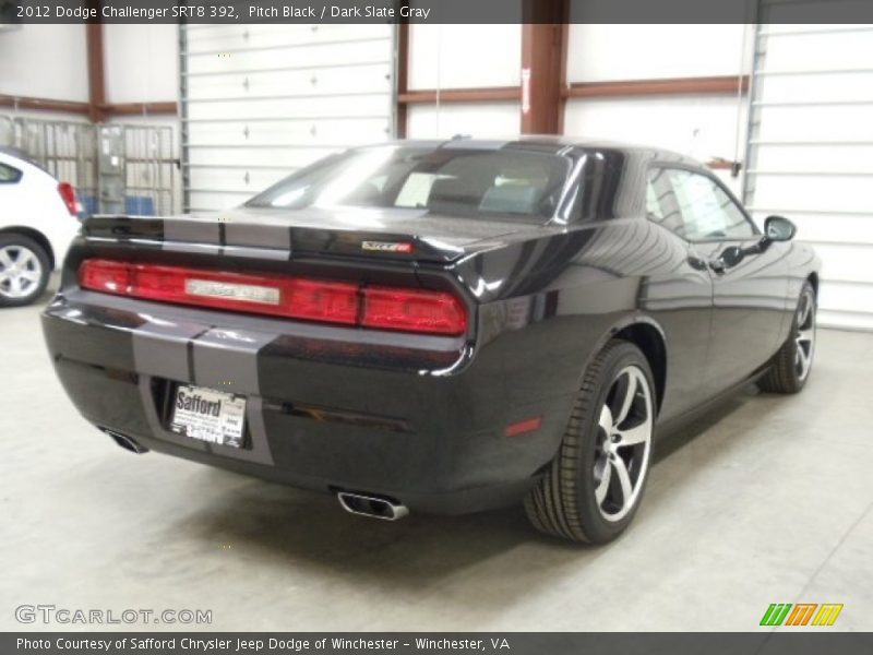 Pitch Black / Dark Slate Gray 2012 Dodge Challenger SRT8 392