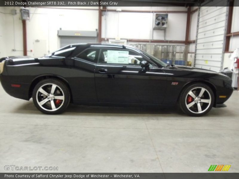 Pitch Black / Dark Slate Gray 2012 Dodge Challenger SRT8 392