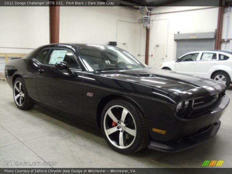 Pitch Black / Dark Slate Gray 2012 Dodge Challenger SRT8 392