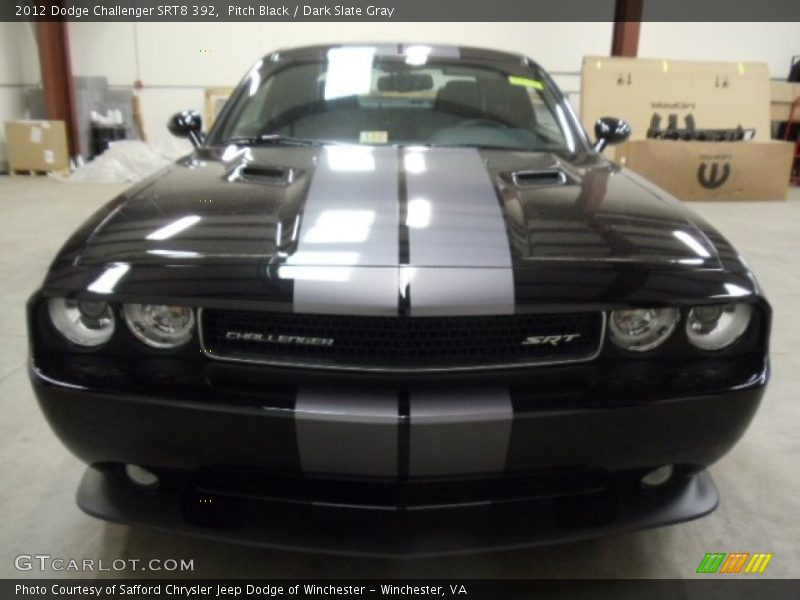 Pitch Black / Dark Slate Gray 2012 Dodge Challenger SRT8 392